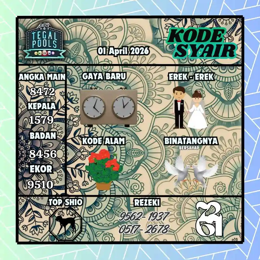Kode Syair Tegal Pools April 2026